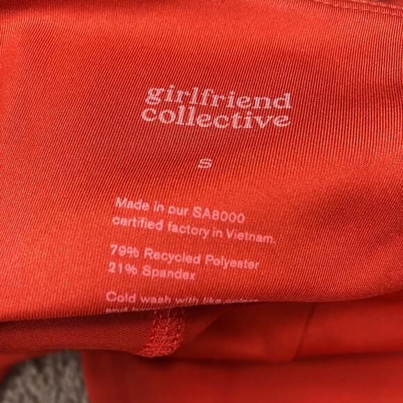 GIRLFRIEND COLLECTIVE Leggings Cropped High Waisted Capri Size Small NWT Tart - Picture 4 of 6